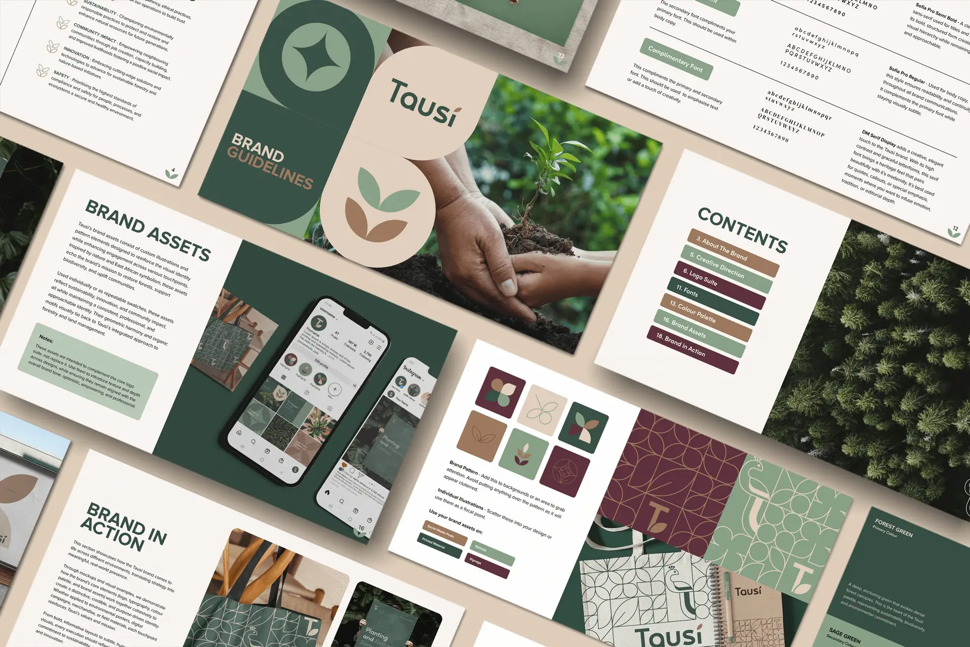 Tausi Forests digital communications assets
