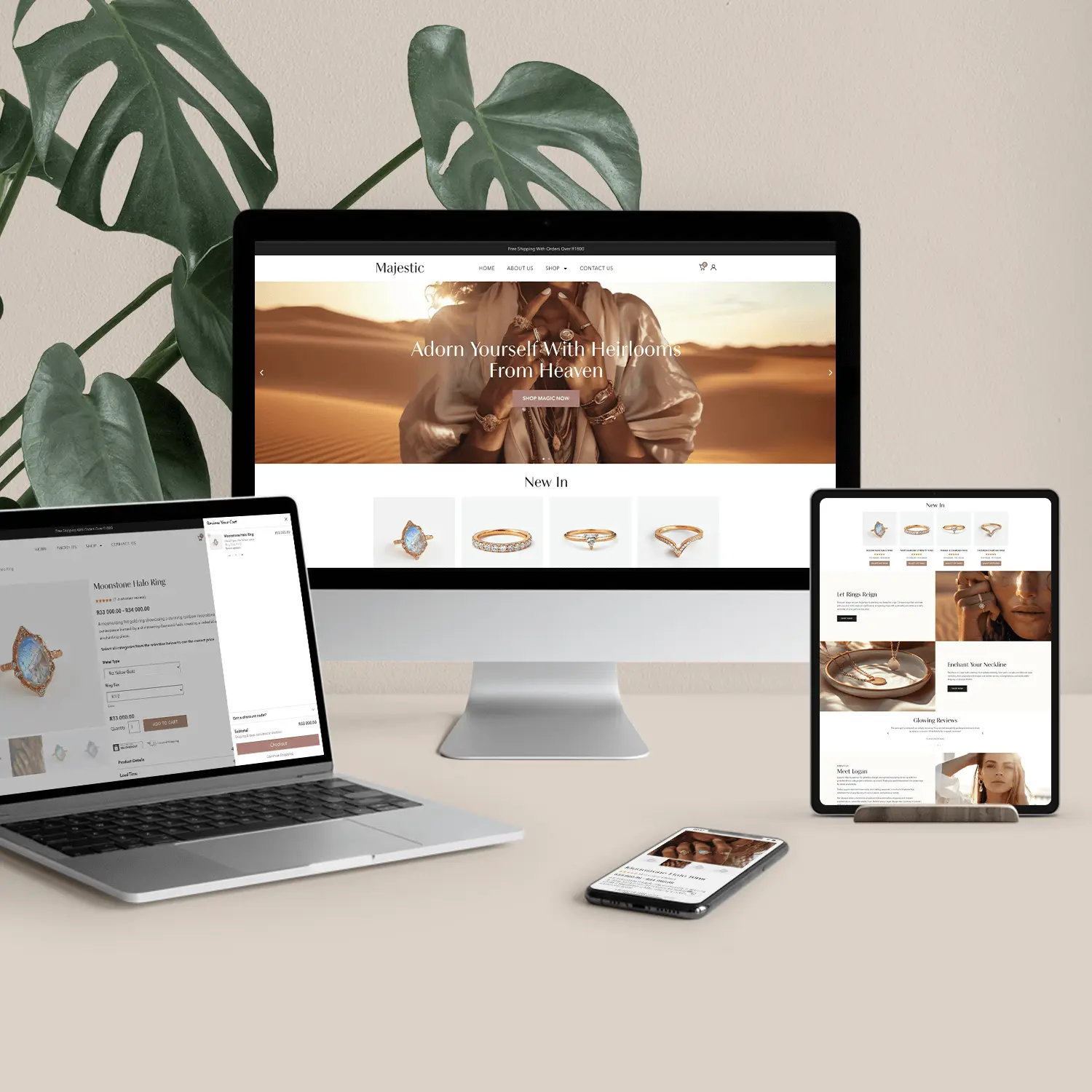 Majestic premium WooCommerce theme homepage